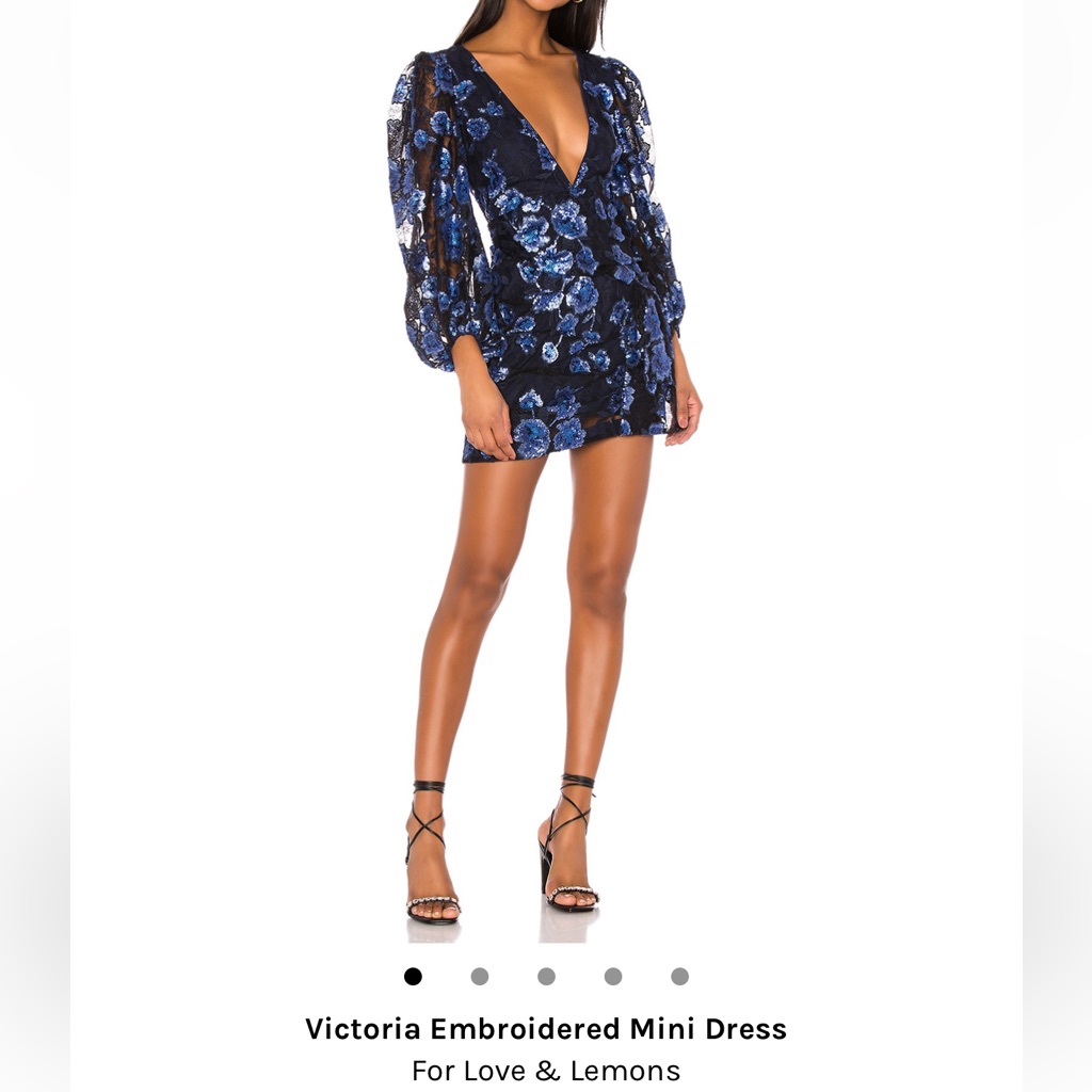 For Love & Lemons Sequined Cocktail Dress